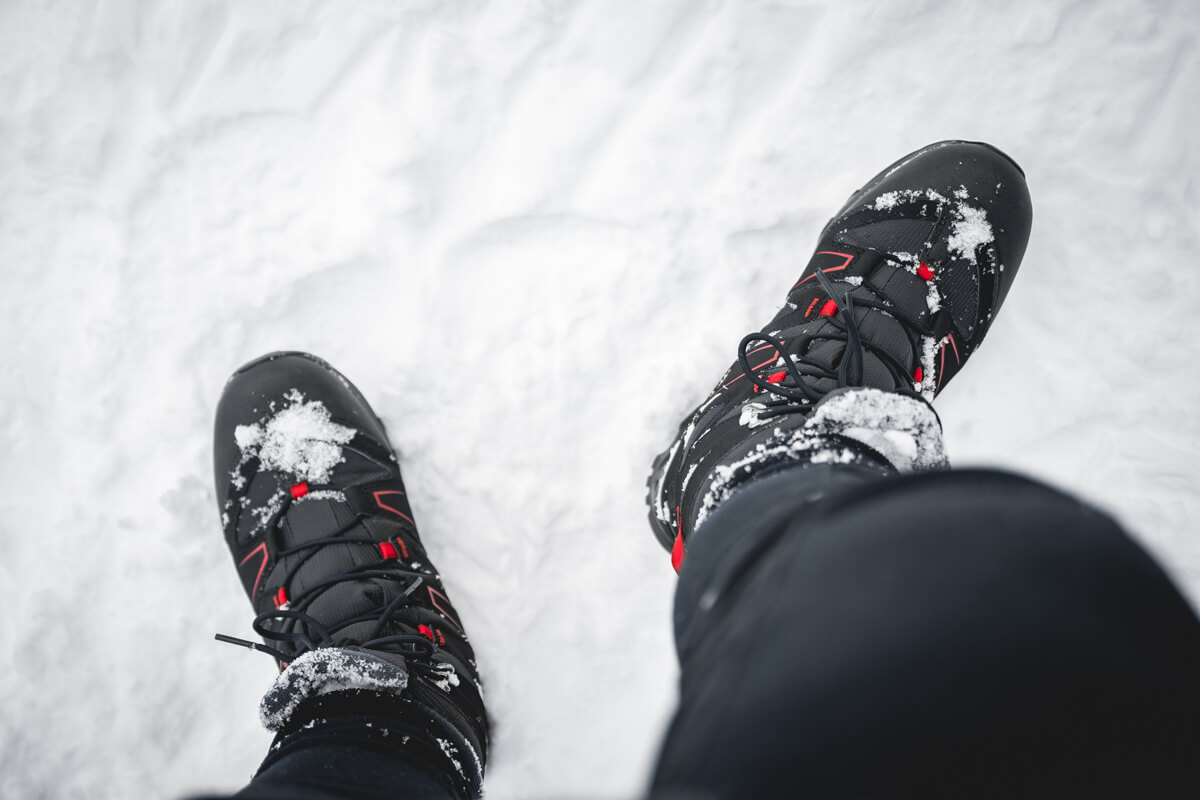 Test matériel chaussures randonnée neige Salomon Snowpine