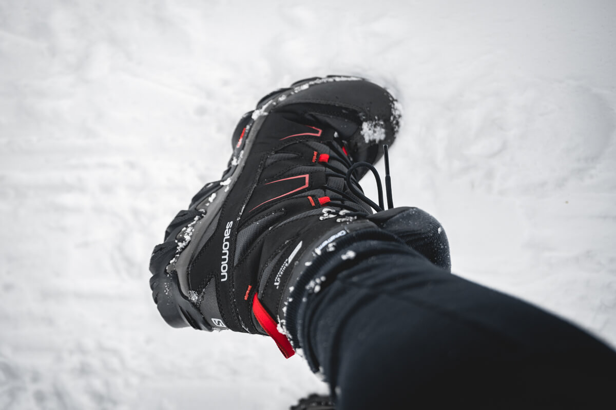 Test matériel chaussures randonnée neige Salomon Snowpine