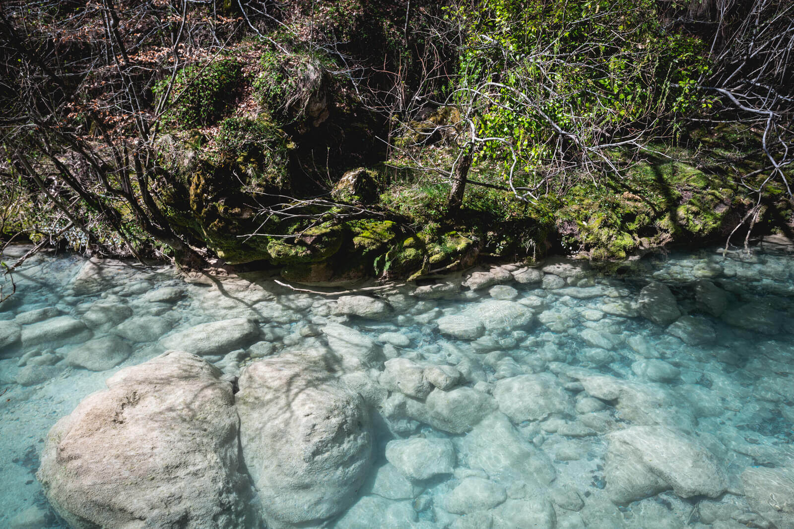 Gorges rivière Urederra Baquedano Navarre Espagne