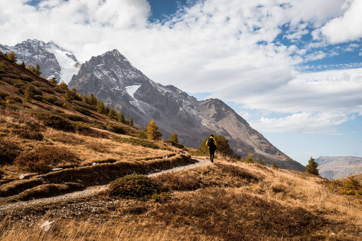 Sentier des crevasses col lautaret automne randonnée balade wildspot