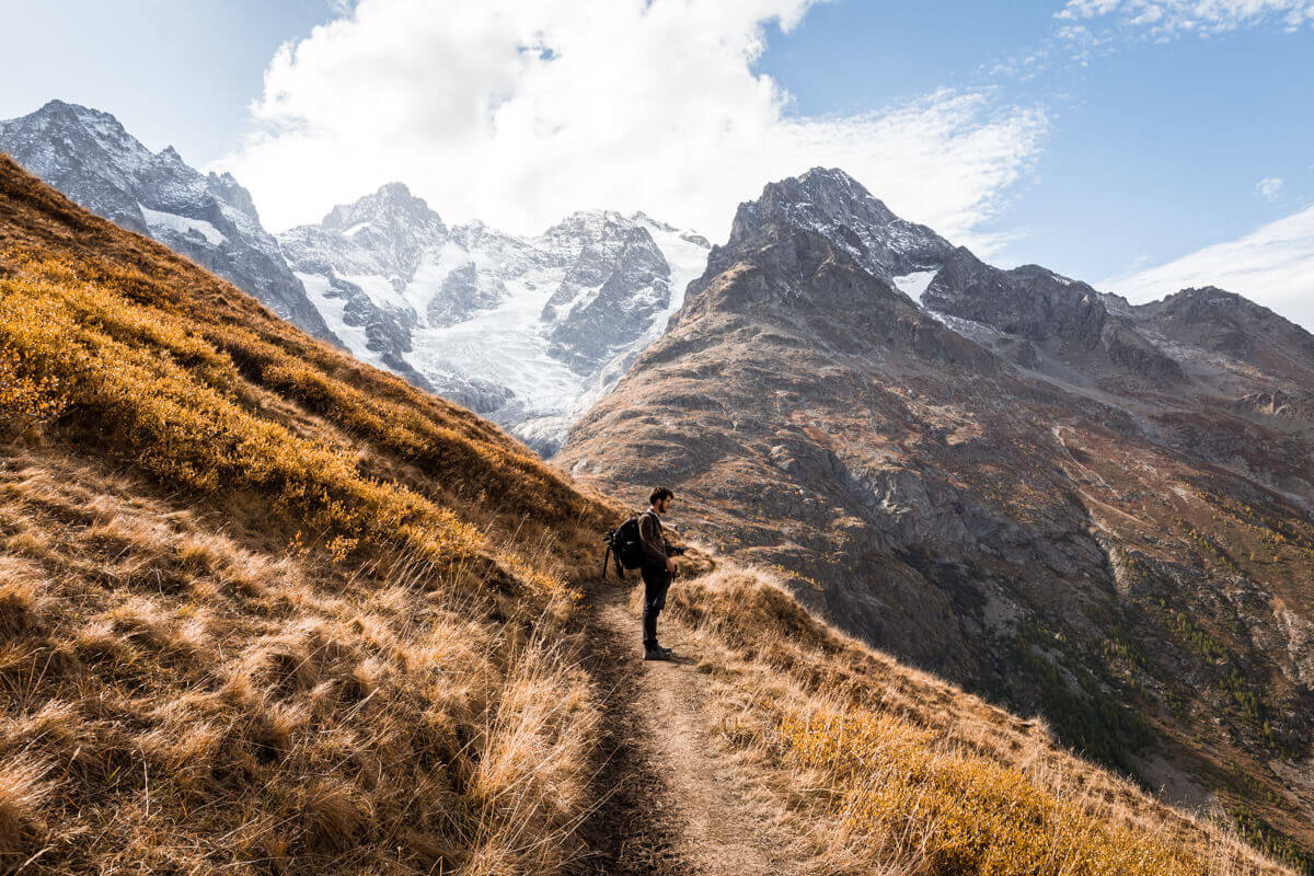 Sentier des crevasses col lautaret automne randonnée balade wildspot