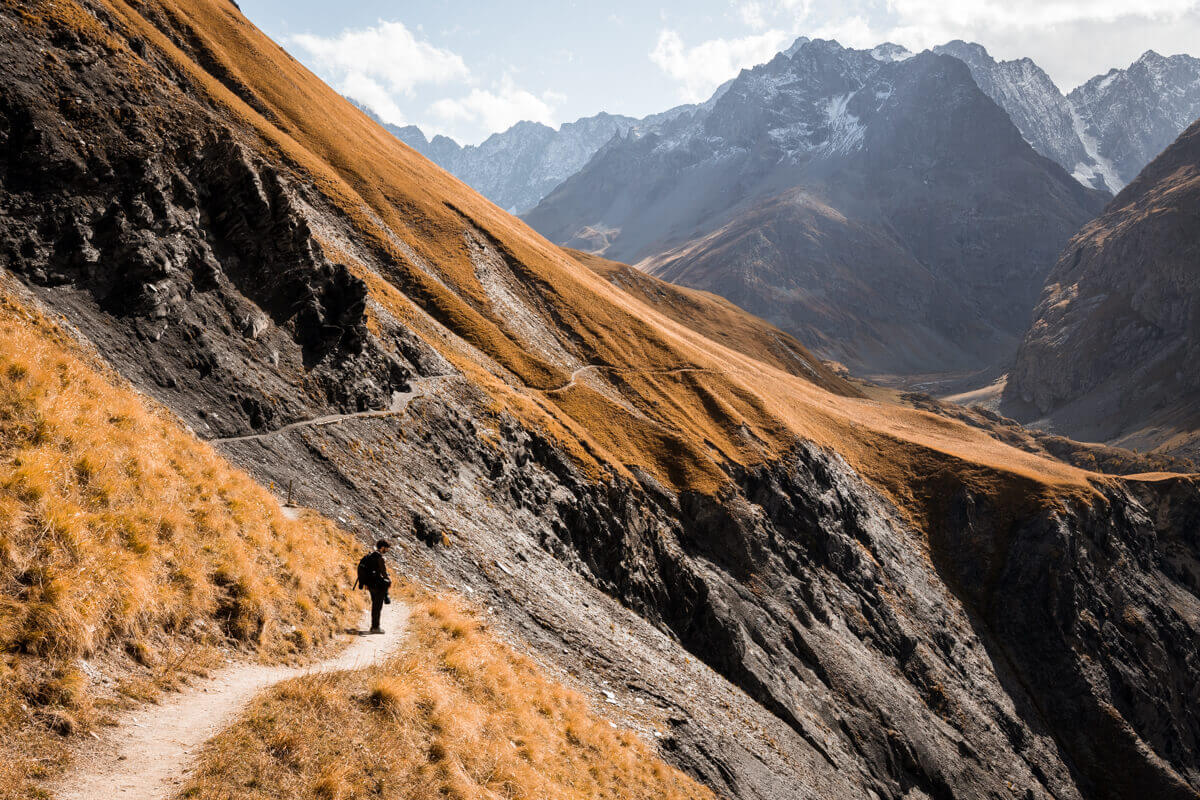 Sentier des crevasses col lautaret automne randonnée balade wildspot