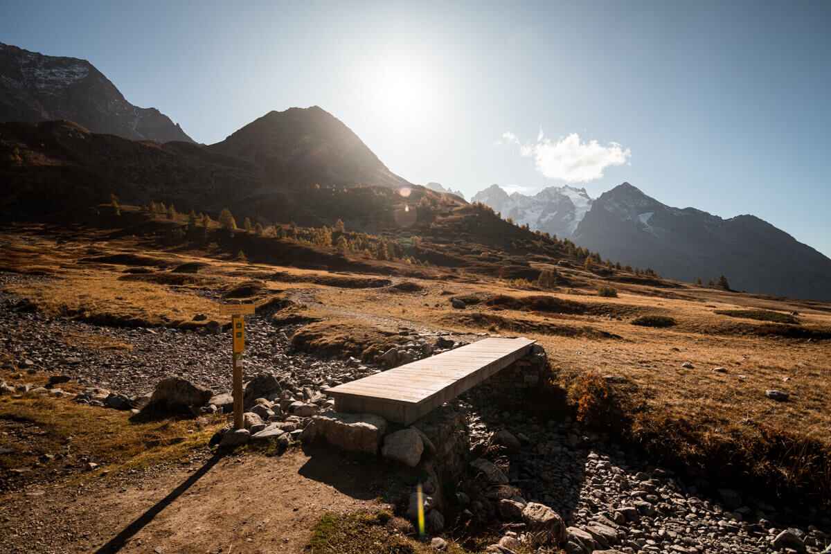 Sentier des crevasses col lautaret automne randonnée balade wildspot