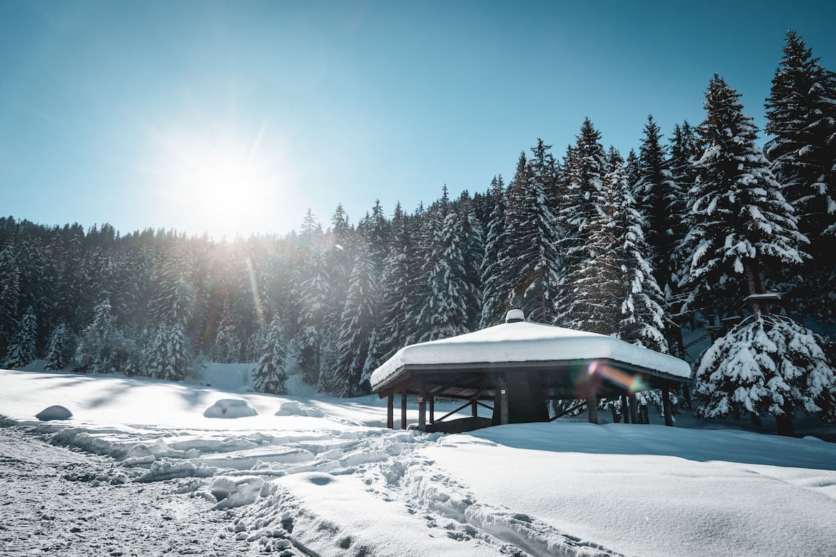 Lac de la Rosière Torrent Courchevel hiver neige Wild Spot photographie