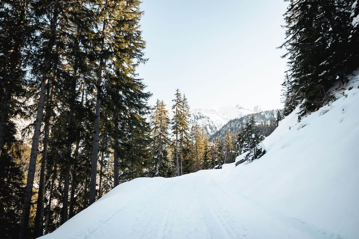 Lac de la Rosière Torrent Courchevel hiver neige Wild Spot photographie