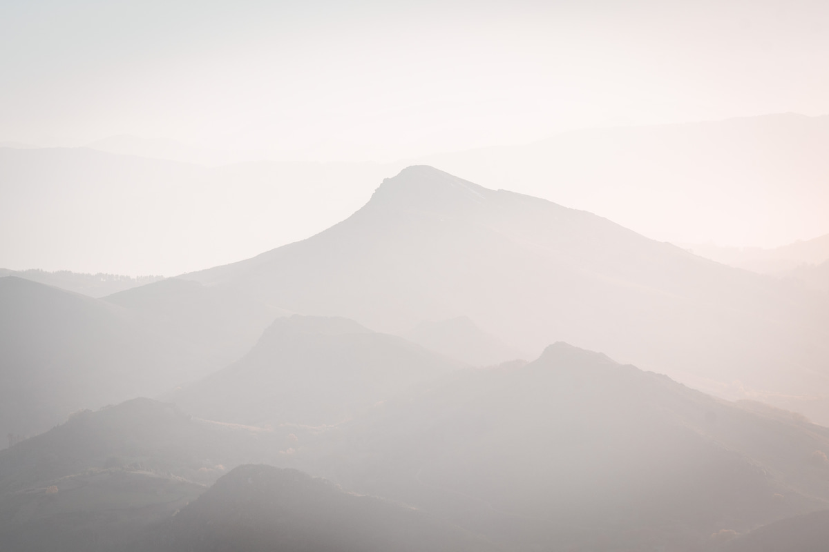 Photographie coucher de soleil Sommet Artzamendi Pays Basque Itxassou Wild Spot