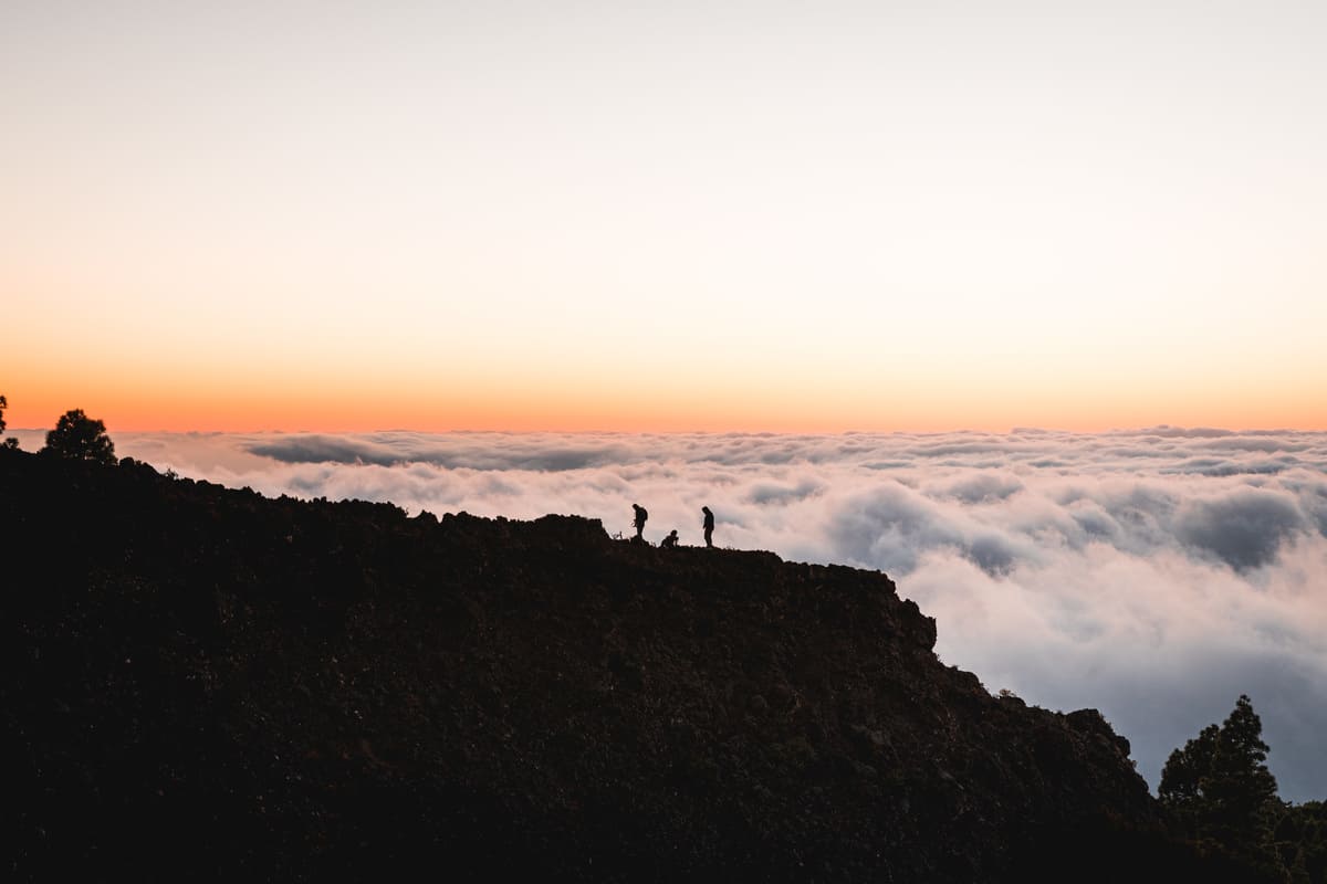 photo mer de nuages randonnée sommet volcan Pico Birigoyo île La Palma Canaries Espagne Wild Spot