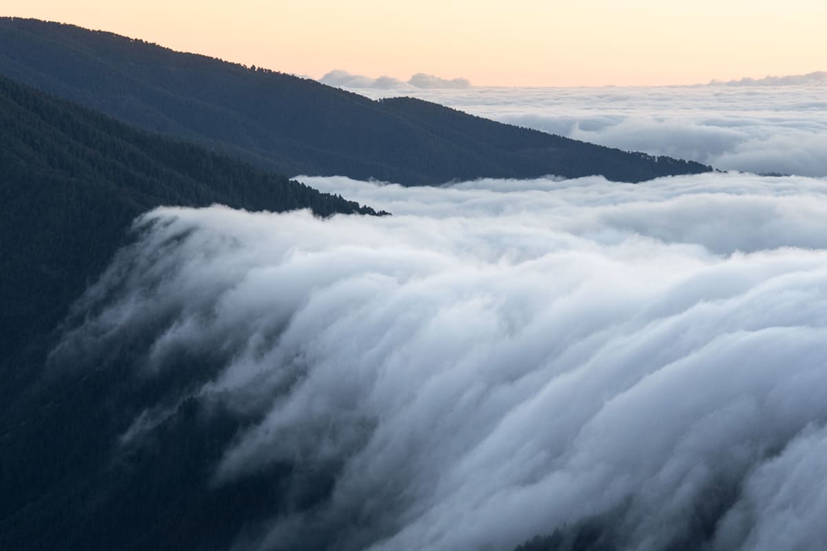 photo mer de nuages randonnée sommet volcan Pico Birigoyo île La Palma Canaries Espagne Wild Spot