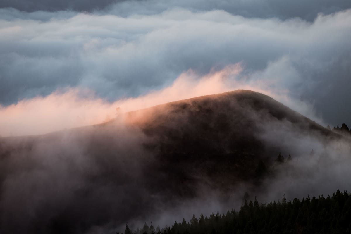 photo mer de nuages randonnée sommet volcan Pico Birigoyo île La Palma Canaries Espagne Wild Spot