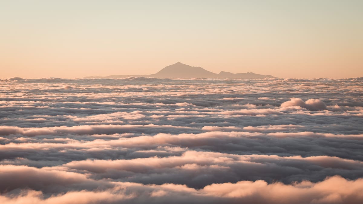 photo mer de nuages randonnée sommet volcan Pico Birigoyo île La Palma Canaries Espagne Wild Spot