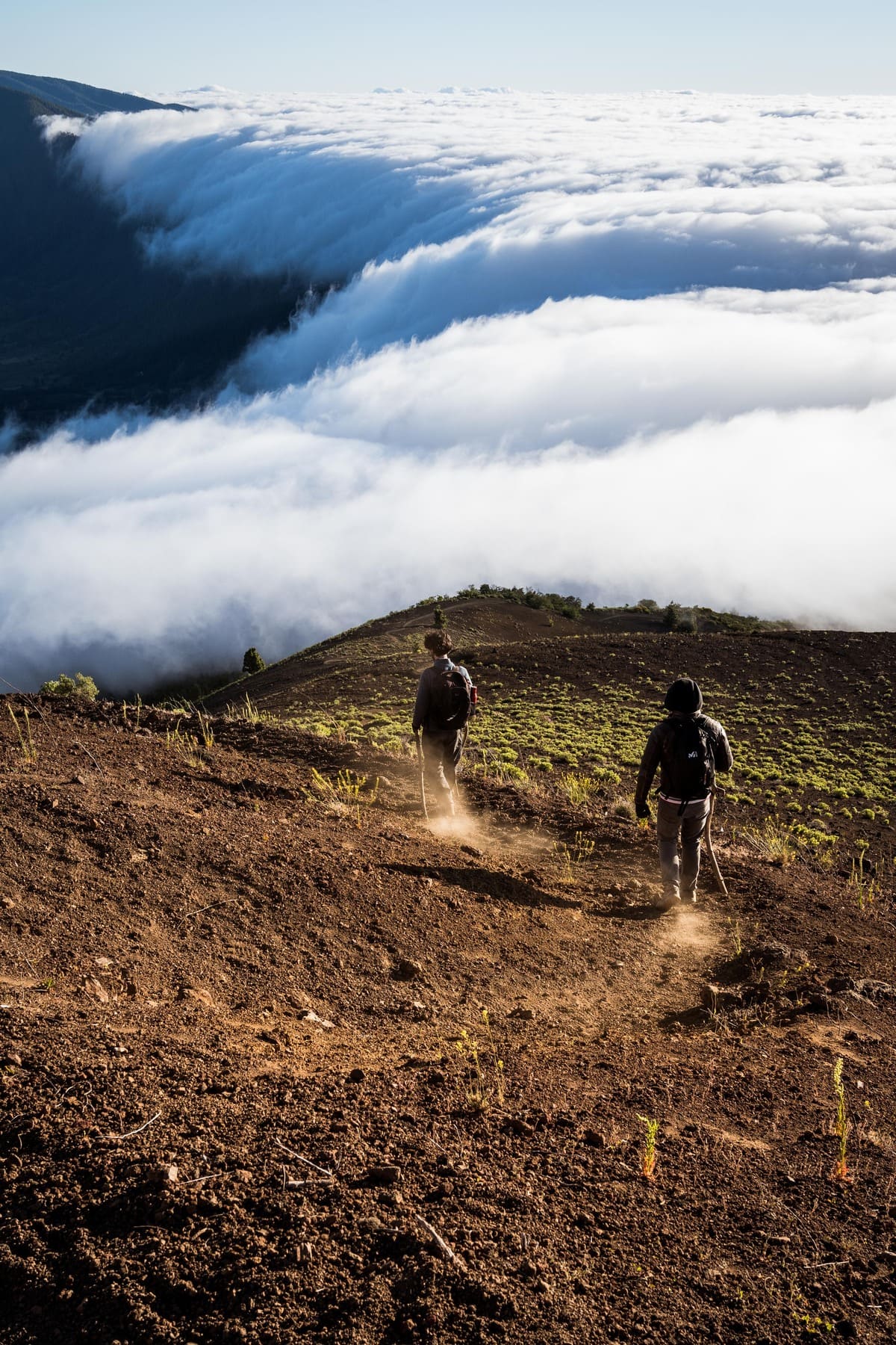 photo mer de nuages randonnée sommet volcan Pico Birigoyo île La Palma Canaries Espagne Wild Spot