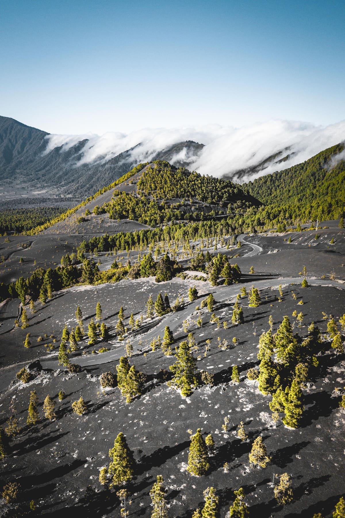 photo mer de nuages randonnée sommet volcan Pico Birigoyo île La Palma Canaries Espagne Wild Spot